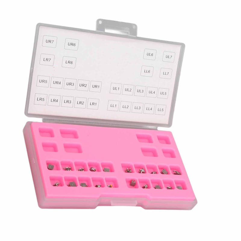 20PCS Teeth Brackets 0.022in 345 Hooks Highly Polished Professional Tooth