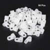 sourcing map Nylon R-type cable clamps, cable clamps, fits wire