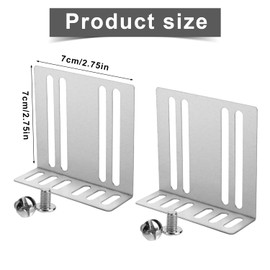 Double DIN Installation Kit, Universal Car Stereo Radio Metal Mounting Bracket Car Audio & Video Dash Mounting Frame W/Screws for Auto Audio Accessories