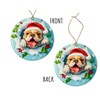 JPKDesigns 3D Effect Bulldog Ornament - Bulldog Dog Breakthrough Ornament