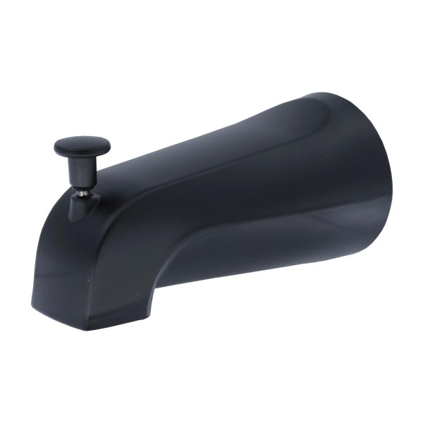 Danco Universal Bathroom Tub Spout with Diverter in Matte Black,