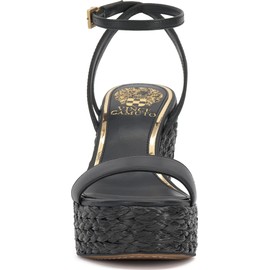 Vince Camuto Women's Emrey Wedge Sandal, Black, 9
