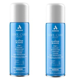Cool Care Plus Clipper Blade Cooling Lube Cleaner Groomer Stylist Barber 15.5oz Spray (2 Cans)