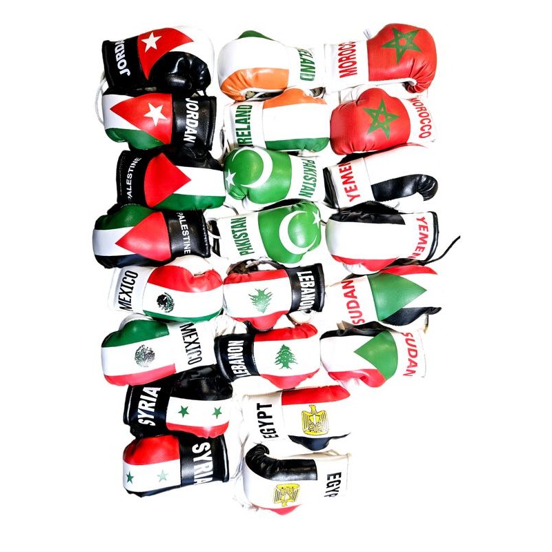 Country Flag Mini Boxing Gloves For Hanging - Country: Ireland