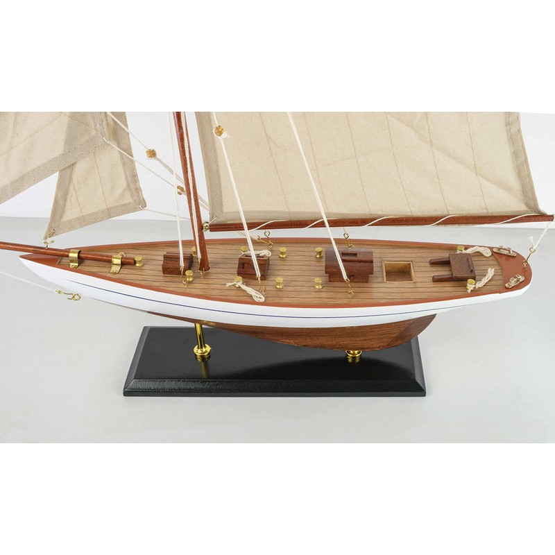 SAILINGSTORY Wooden Sailboat Decor Sailboat Model Boat Decor Ship Model