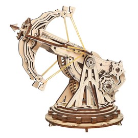 CENPEK 3D Wooden Puzzles for Adults - Medieval Siege Crossbow Model Intricate Wooden Craft Kit Engaging Parent- Interactive Game DIY Model Assembly