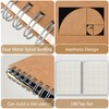 A4 Graph Paper Notebook, 2 Pack Large Spiral Grid Notebook,