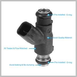 RATCHROLL 28160355 Fuel Injector Nozzle Flow Matched Replacement for Hisun Tactic Strike for Massimo MSU500 for Coleman UT500 450 500 550 EFI UTV ATV Replacement Car Parts