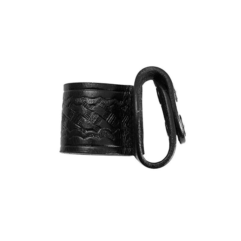 RYNO GEAR Leather Basket Weave Grip Flashlight Holder