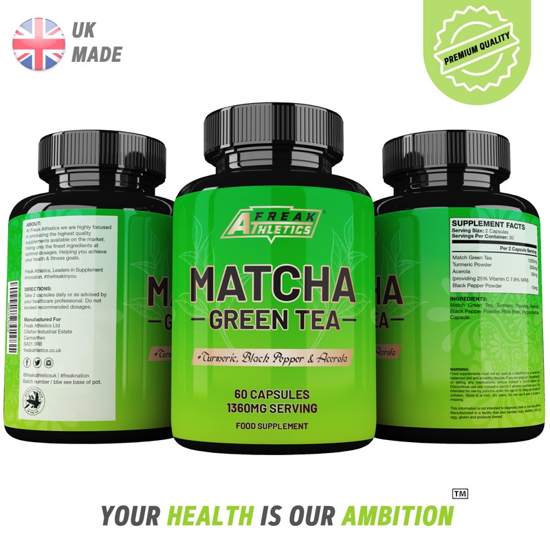 Matcha Green Tea 60 Capsules - Matcha Green Tea Tablets