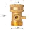 LIULO TOOL Brass Garden Hose Shut-Off Valve, 2 Pack 3/4