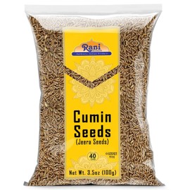 Rani Cumin Seeds Whole (Jeera) Spice 3.5oz (100g) ~ All Natural | Gluten Friendly | NON-GMO | Kosher | Vegan | Indian Origin