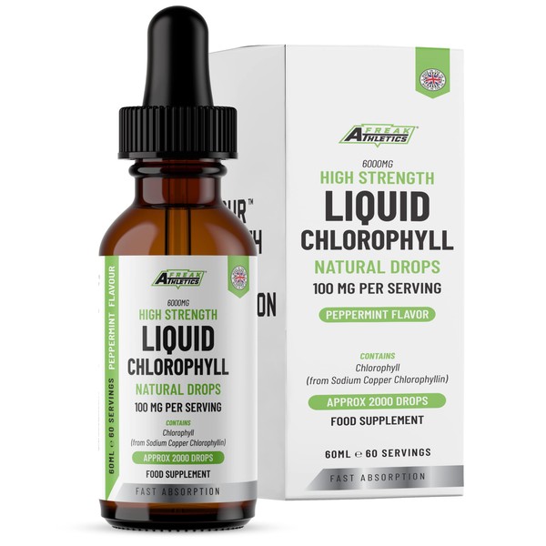 Liquid Chlorophyll Drops for Water - 60ml for 60 Servings