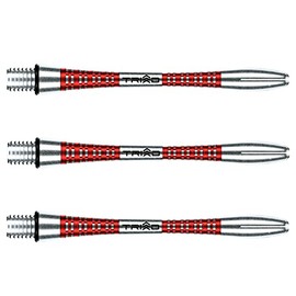 WINMAU Triad Aluminium Red Medium Dart Shafts (Shafts) - 1 Set Per Pack (Total 3 Shafts)