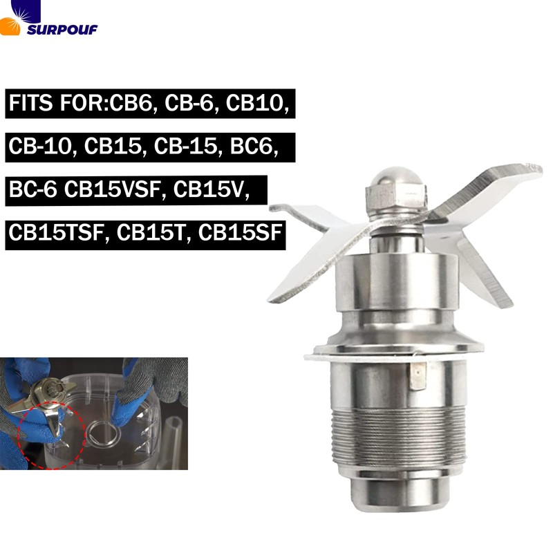 SURPOUF 502977 Compatible With Waring CB6 CB10 CB15 Blade Cutting