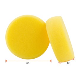 Abuff 50 Pack Painting Sponges, Round Watercolor Synthetic Sponge, Artist Sponge for Face Painting, Painting, Crafts, Pottery, Clay, Ceramics, Wall