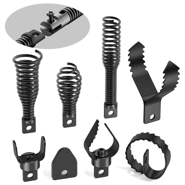 POPULO 8-Piece Drain Snake Drill Attachment - Tackle Any Clog