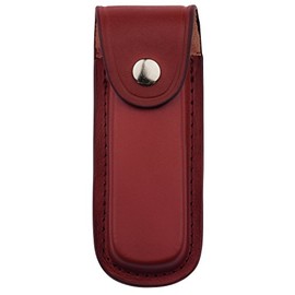 Herbertz Messer Etui - braunes Leder - eingeschnittene Gürtelschlaufe - für Messer mit 13 cm Heftlänge