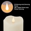 3 Pack Flickering Flameless Candles Battery Operated with Timer, 3D