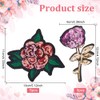 INFUNLY 10pcs Rose Sequin Patch Red Rose Iron on Patches
