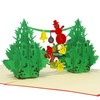 LINPOPUP®, LIN17557, Pop Up 3D Christmas Cards, Pop Up Christmas