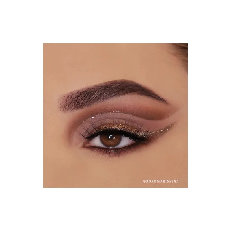 Delineador Líquido Moira Cosmetics Con Glitter Tono 005 Pink Aurora