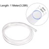 sourcing map PVC Clear Vinyl Tubing, 25mm(1") x 30mm(1 3/16")