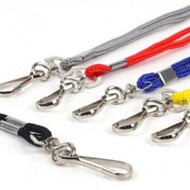 Nylon Loop Strap Fashion Accessory: Necklace Cord & Card Holder Lanyard 1pc Gray 5ea