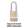Master Lock 175DLHWD Set Your Own Word Combination Padlock 2-1/4