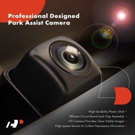 A-Premium Park Assist Camera Rear View Backup Reverse Camera Compatible with Select Buick Models - 2013 2014 2015 2016 2017 Verano Sedan