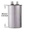 BOJACK 35uf 370 450V AC CBB65 Round Motor and Fan