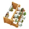 Table Top Bamboo Plant Stand Desktop Flower Shelf Rack for