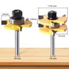 Tongue and Groove Router Bit Set of 2 Pieces,Router Bits