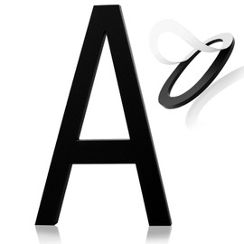 Self Adhesive House Number 5Inch House Numbers for Outside Acrylic Modern Mailbox Numbers House Numbers for Outside Stick On Numbers Address Home Number for House Apartments Office Hotel(Number 4)