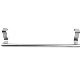 Stainless Steel Kitchen Towel Holder, Cupboard Door Towel Rack Bar Holders for Kitchen Cabinet Towel Rag Rack Over Door Towel Bar Hanger, Silver (14 inch)