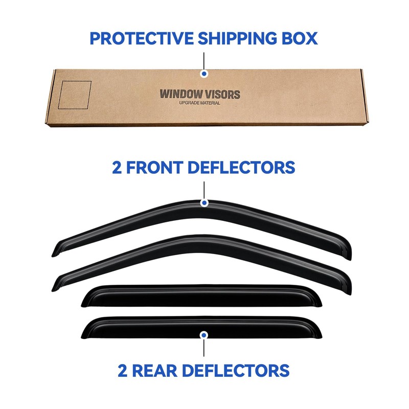 Window Visors Rain Guards for 2000 2001 2002 2003 2004