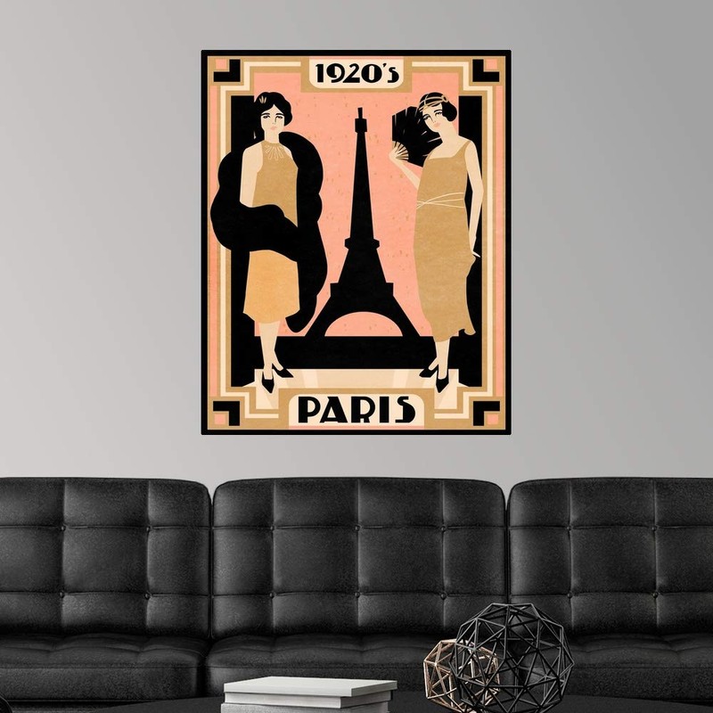 CANVAS ON DEMAND 1920's Paris I Wall Decal, Artwork