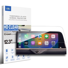 INNOSURE Tempered Glass Screen Protector for 2023/2024/2025/2026 Toyota Crown, 2025/2026 Toyota Crown Signia - XLE/Limited/Platinum 12.3" Touchscreen (HD Clear)