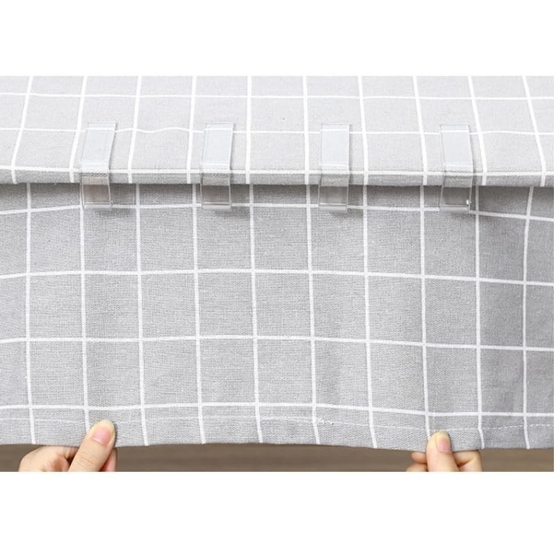 Clear Tablecloth Clips – 4-Pack Non-Slip Table Cover Holders –