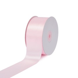 Creative Ideas, 2-Inch Single Face Satin Ribbon, 50 Yards, Light Pink, 2"/50 yd