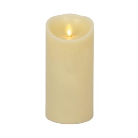 Luminara Flameless LED Candle, Moving Flame Pillar, Remote Ready, Timer, Battery Operated, Vanilla Honey Scented, Ivory (3.5 in x 7 in)