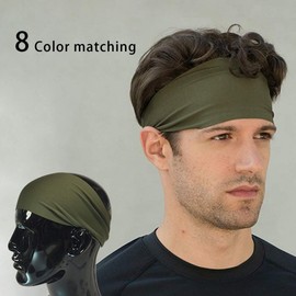 Soft Skin-Friendly Sweat-Absorbing Running Football Headband for Men and Women Size/Jujube Color 15ea