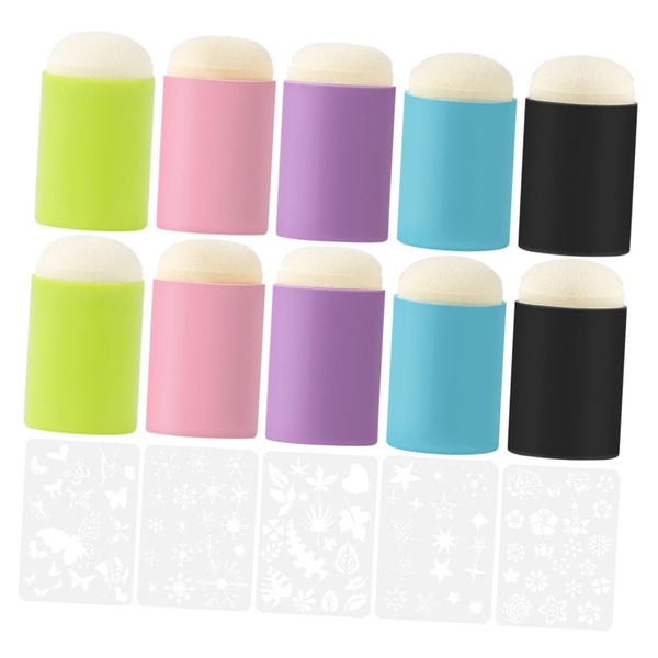 Operitacx 1 Set Finger Brush Set Fingerprint Making Colours Ink