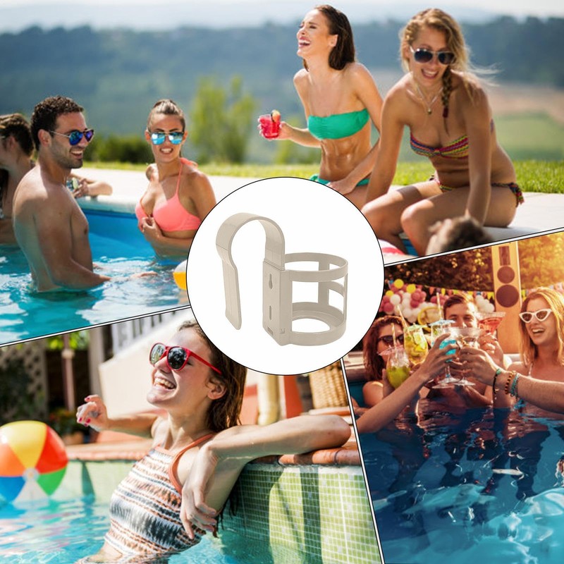 Ground Pool Cup Holders,Sturdy Pool Side Drink Holder | Spill