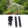 32mm Greenhouse Rainwater Gutter Water Butt Down Pipe Guttering Kits