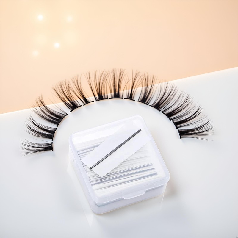 40Pcs Self Adhesive Lash Strips for Fake Eyelashes No Glue