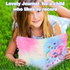 PESLNG Secret Diary Girl with Lock, Plush Notebook with Padlock,