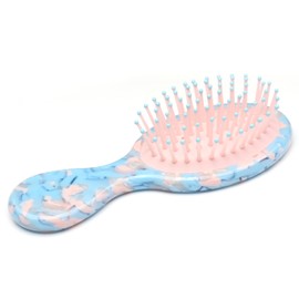 QinGoo Blue Acetate Hair Brush Women Travel Hair Brush Detangling Brush for Curls, Thick, Thin, Long, Short or Straight Hair, 1 Piece (Blue, 14 cm x 4.8 cm)