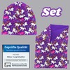 HECKBO 360° Reflector Children's Hat & Loop Scarf Set -