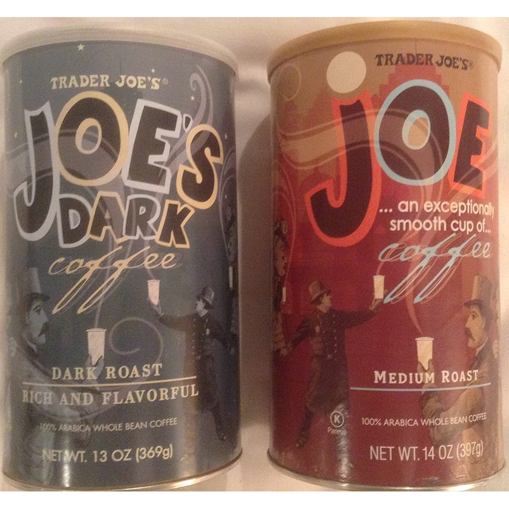 Trader Joes Coffee Bundle - Joe and Joe Dark - 2 Items